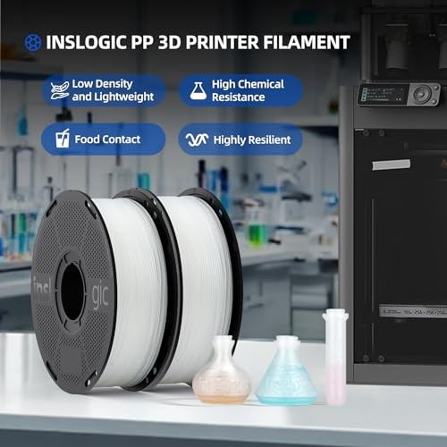 PP Filament 1.75mm, Polypropylene 3D Printer 1kg Pp(polypropylene) Original