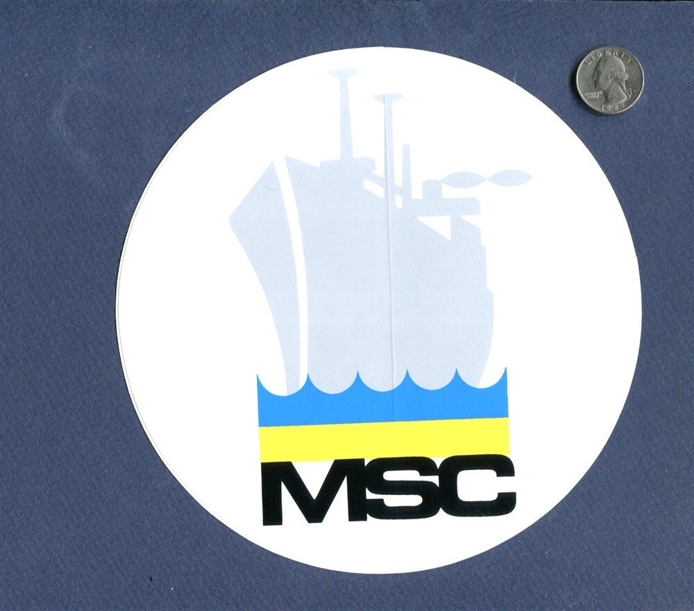 Large 8" Sticker MSC MILITARY SEALIFT COMMAND US NAVY USNS Ship Patch Image