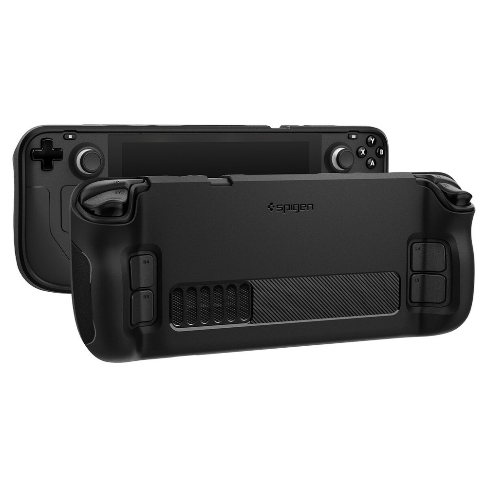 For Steam Deck | Spigen Rugged Armor Shockproof Case with Wriststrap
