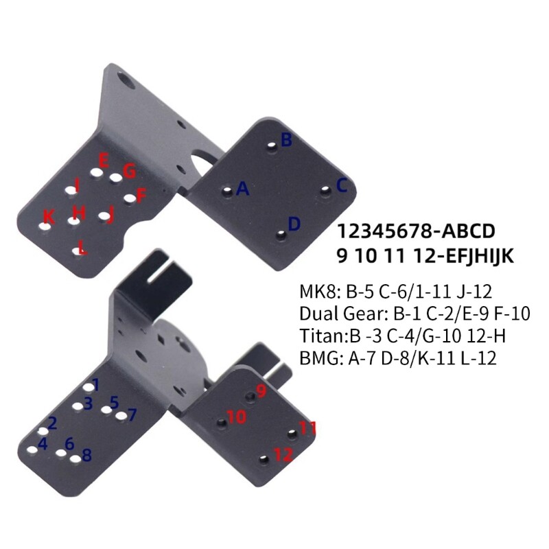 3D Printer Accessaries for Ender3 Dual Gear Extruder Direct Upgrade