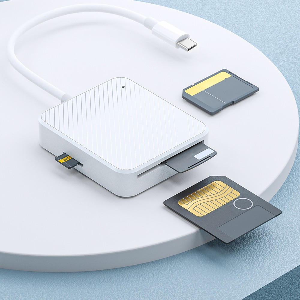 USB-C M2 SD SM XD Card Reader Compact Flash Reader 4 in 1 Memory Card Adapter