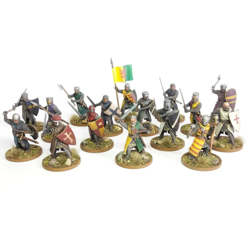 Wargames Atlantic Foot Knights - 28mm Medieval Infantry Sprues