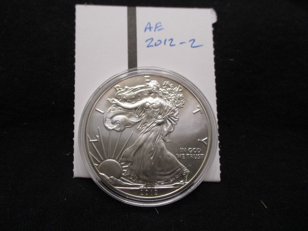 2012 US American Silver Eagle - One ounce fine 99.9% silver in capsule-2