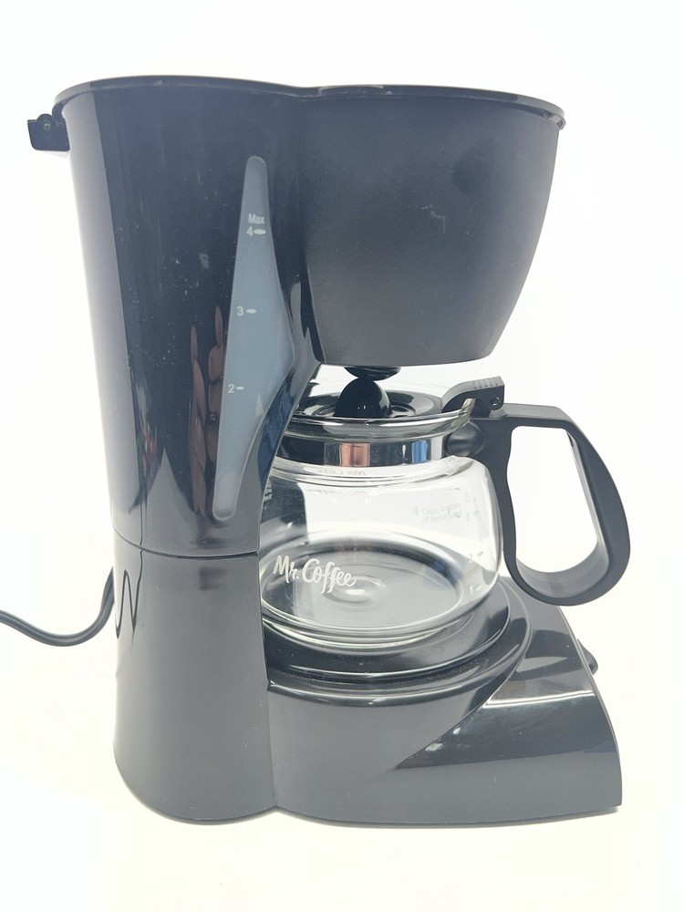 Mr Coffee Switch 4 Cup Drip Coffee Maker Brewer Model #DR5 - Black -CLEAN TESTED