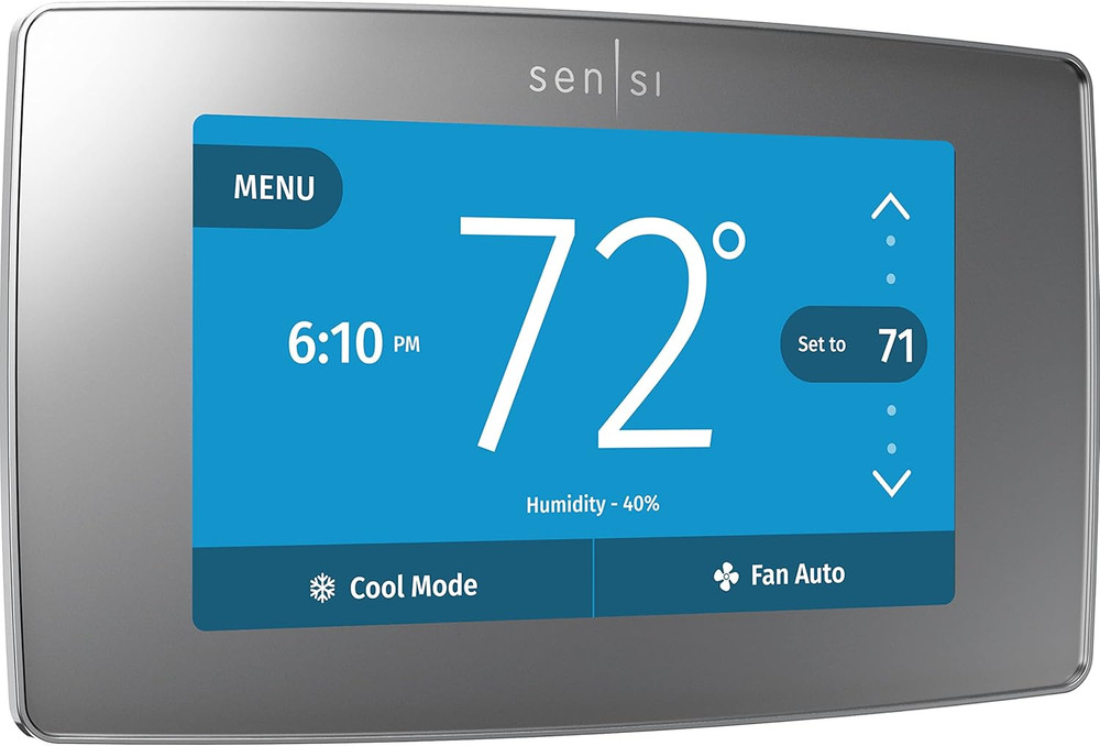 Sensi Touch Smart Thermostat by  with Touchscreen Color Display, Programmable, W