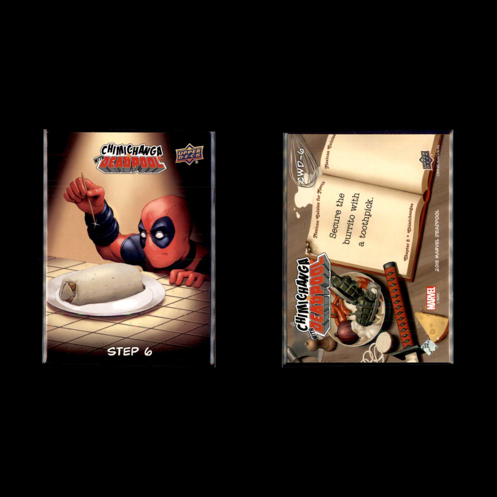 2019 Upper Deck Marvel Chimichangas with Deadpool Complete Set 8 Cards Inserts