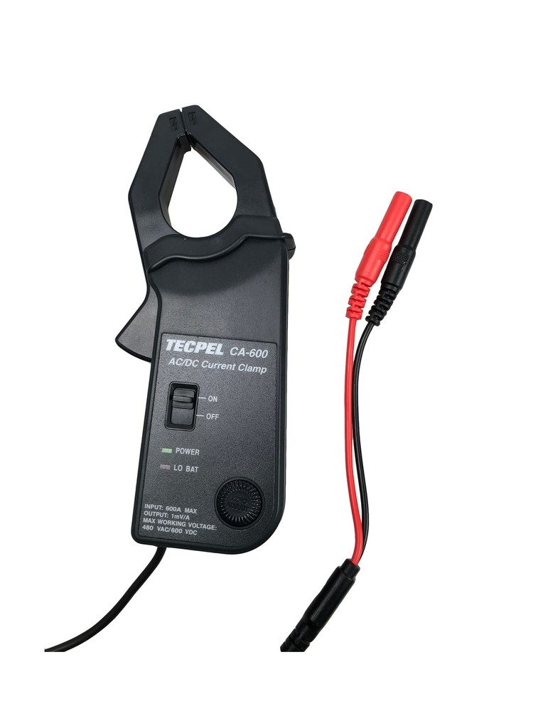 TECPEL CA-600 AC/DC Current clamp Transmitter Probe 600A
