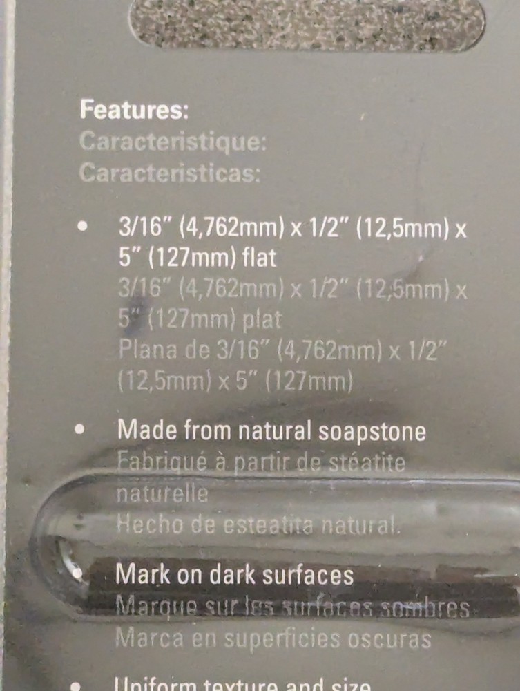 3 Packs RIDGID Flat Soapstone 3 Pack Refill 9 Total