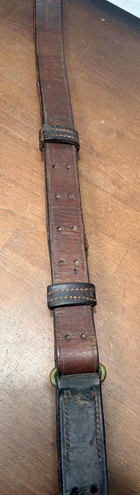 Vtg WWI US ARMY M1907 Leather Sling for M1903 Springfield Rifle