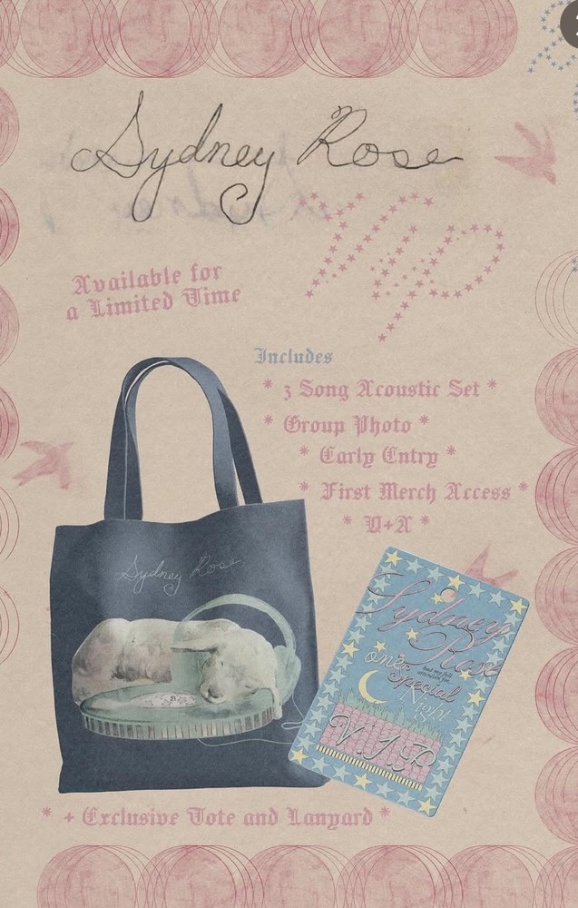 2 concert ticket sydney rose READ DESCRIPTION