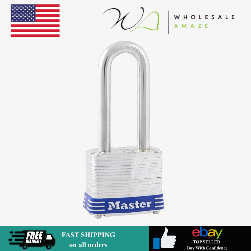 Master Lock 3DLH Outdoor Padlock with Key, 1 Pack