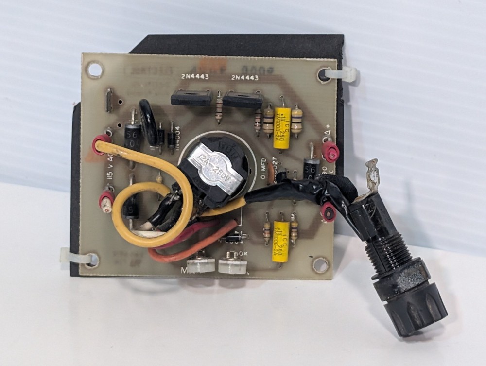 Motor control potentiometer, board & faceplate, Sure-Feed Streamfeeder B&H