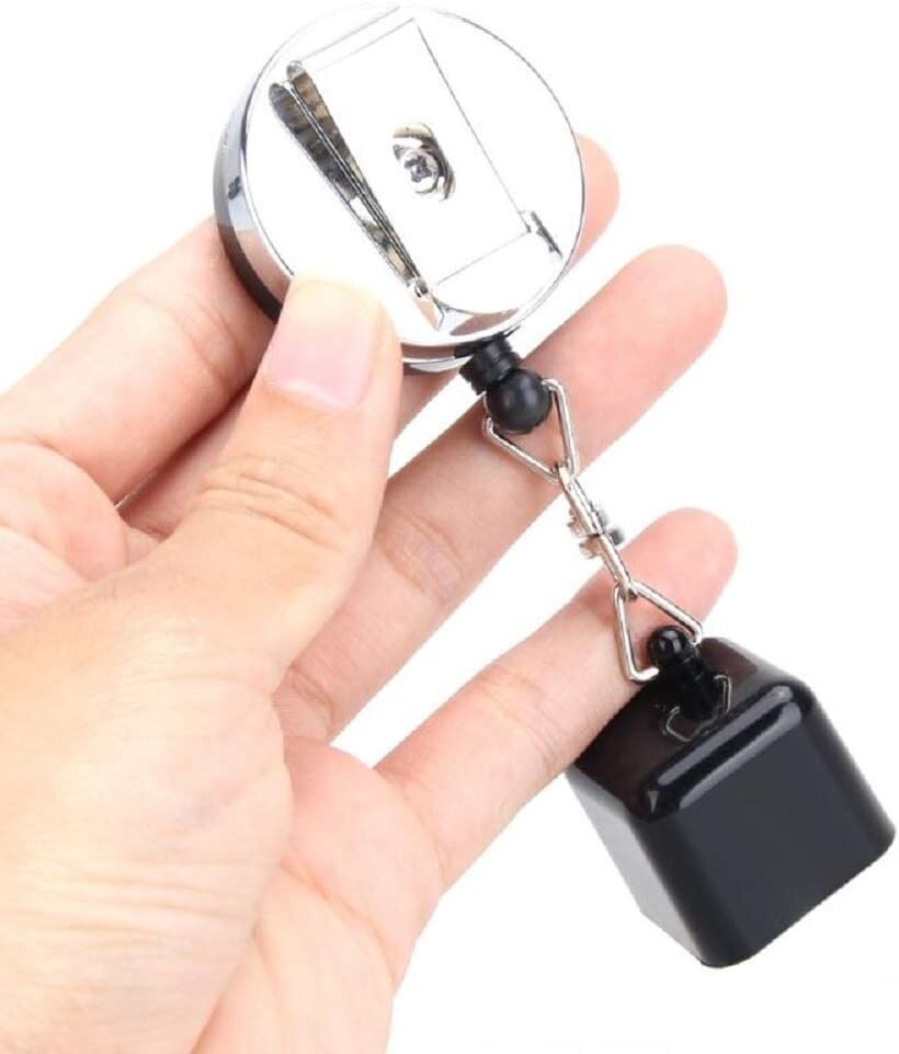 Retractable Billiards Pool Chalk Holder with Belt Clip - Convenient & Practical