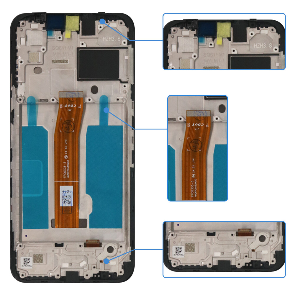 New For Nokia C210 TA-1584 LCD Display Touch Screen Frame Digitizer Replacement