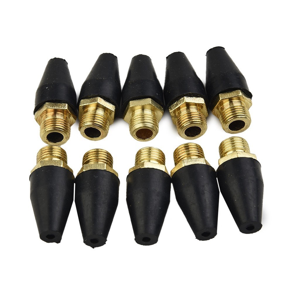 Rubber Nozzle Pack Brass Safety-Tip Tools Accessories Connector Replacement