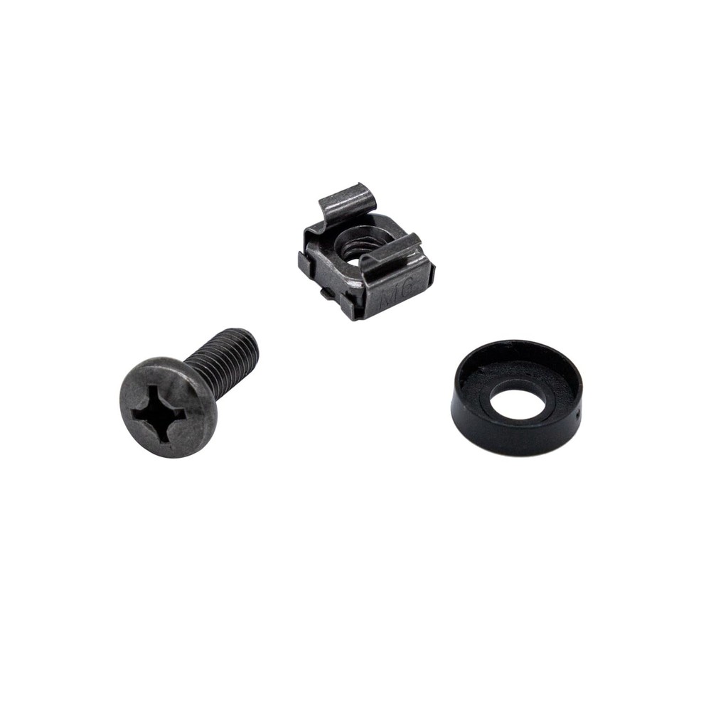 40 Pack M6x16mm Rack Mount Cage Nuts, Screws  Washers for Servers, Racks