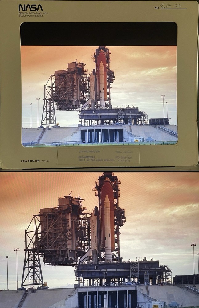 1972-1990 NASA Space Shuttle Program 100+ Large Transparency Presentation lot