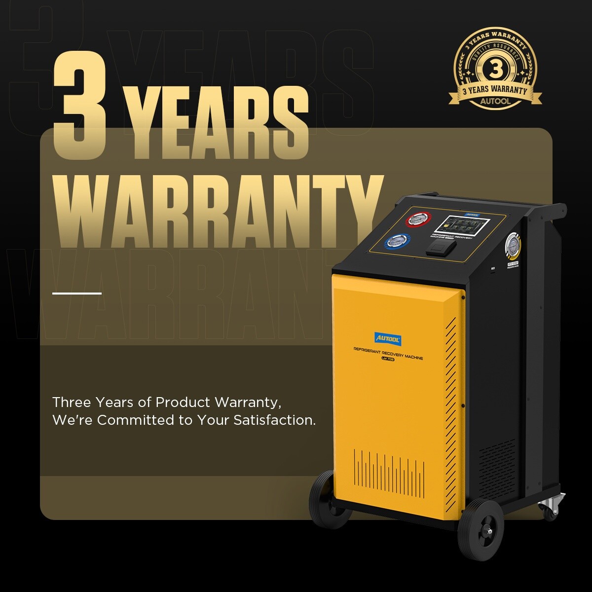 Refrigerant Recovery Machine Fully Automatic A/C HVAC Recycling Dual Cylinder