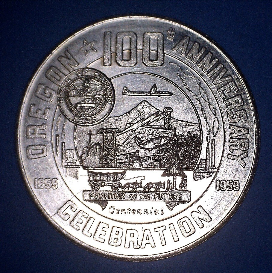 1959 CHIEF JOSEPH DAYS (JOSEPH, OREGON) OREGON CENTENNIAL MEDAL - *51252415 🌈