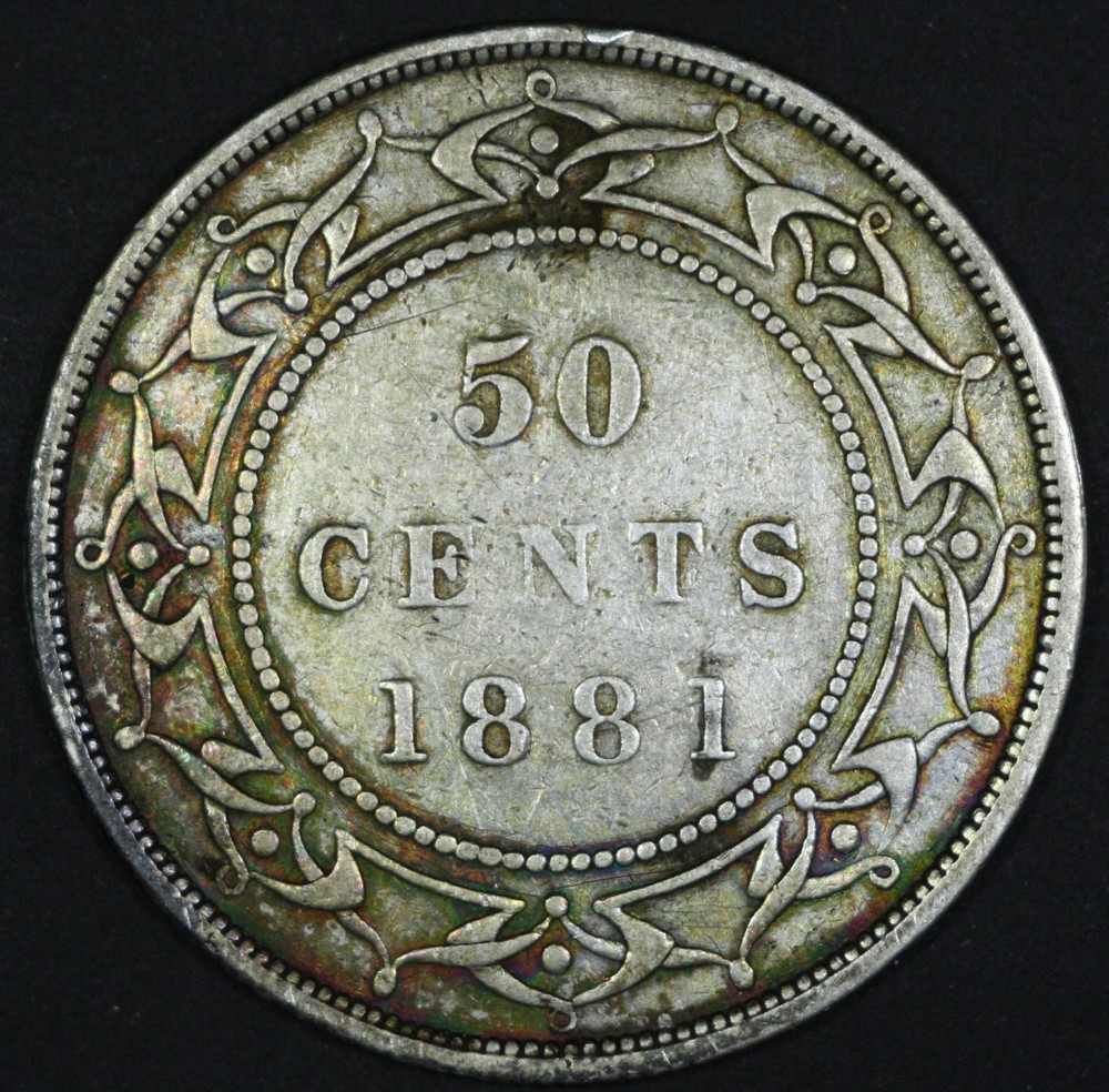 1881 Newfoundland 50¢ - Fine+ Condition