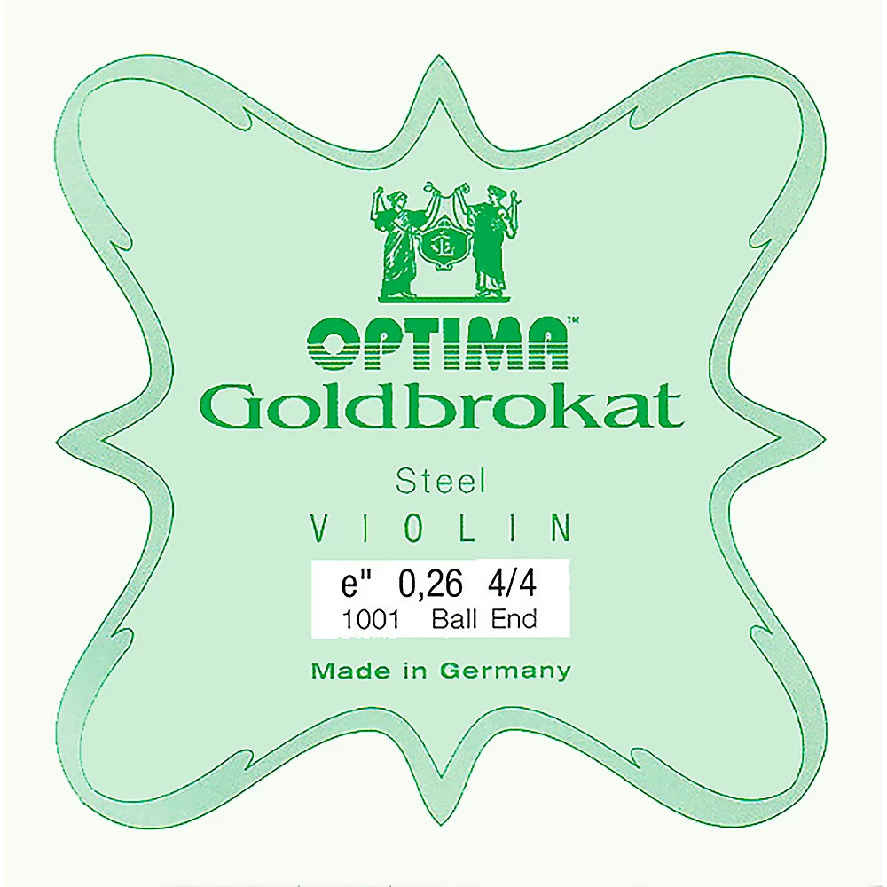 Optima Goldbrokat Violin E String 4/4 Size, Light, 26 guage ball end