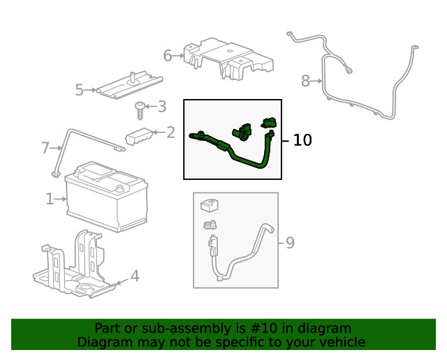 Genuine GM Battery Negative Cable 92241442