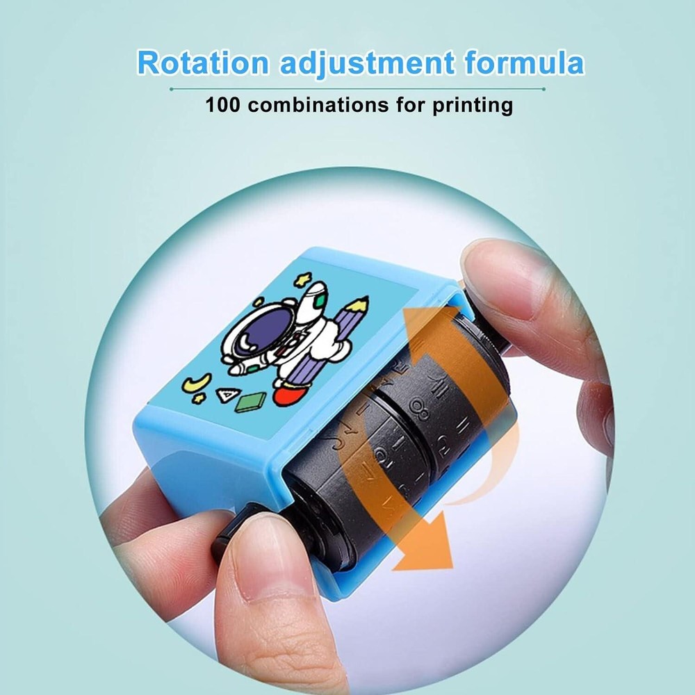 Teaching Stamps for Kids, Multiplication and Division Math Learning Roller Stamp