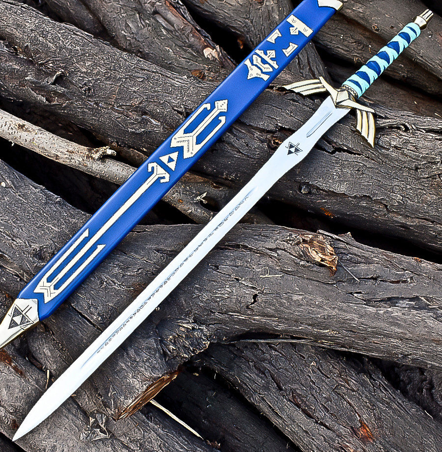 Custom Handmade D2 Stainless Steel Sword With Unique and Precious Scabbard