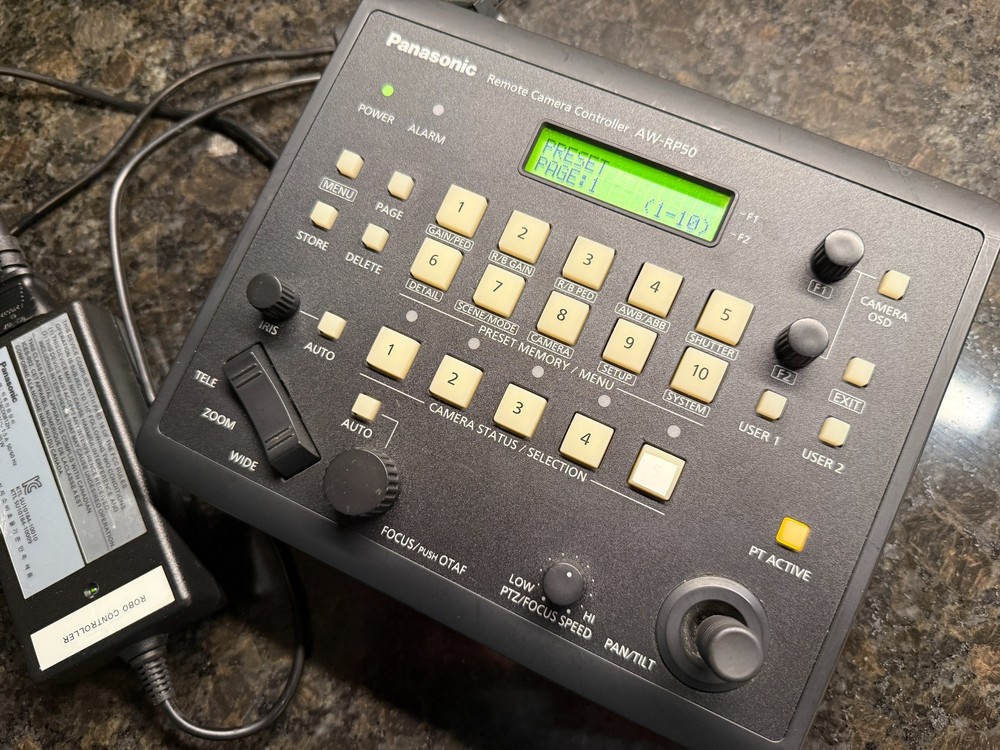 Panasonic AW-RP50N Compact Remote PTZ Camera Controller AP-RP50
