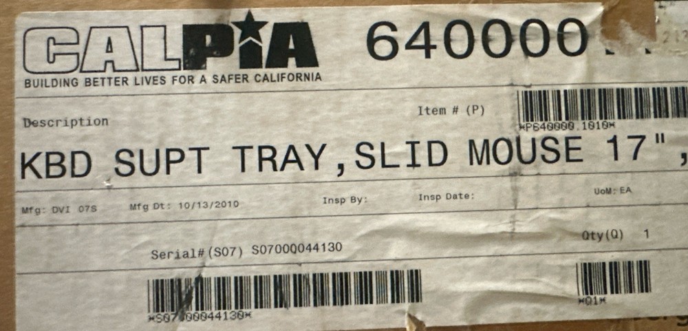 Workrite Ergonomics Adjustable Keyboards 17" 2133-17