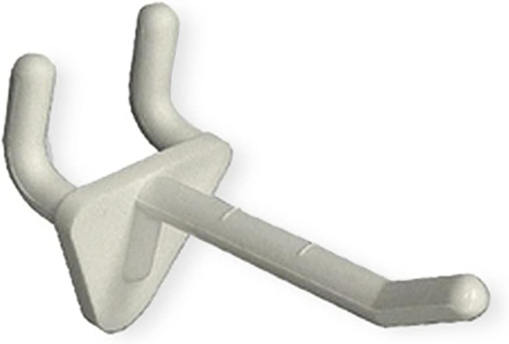800072-WHT 2-Inch Plastic Hook, 50-Pack