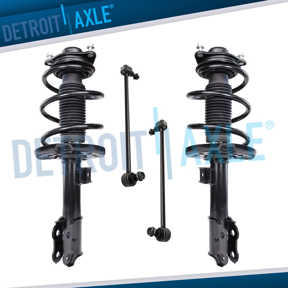 352mm Front Struts w/ Coil Spring Assembly + Sway Bars for 2011 2012 Kia Optima