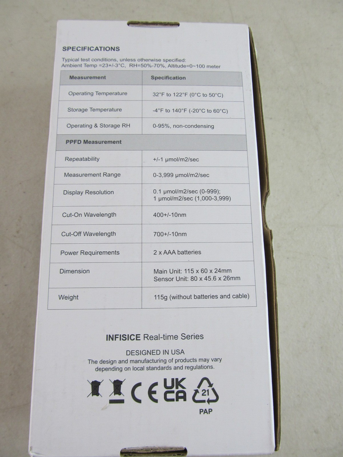 Quantum PAR Meter - High precision, Grow light meter, Indoor Meter New in Box