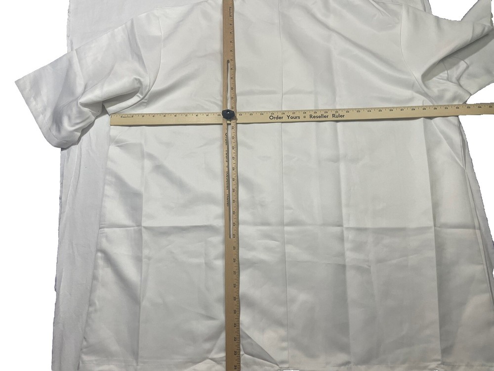 Chef White Restaurant Uniform Chef Coat Jacket Kitchen Big Custom 4XL