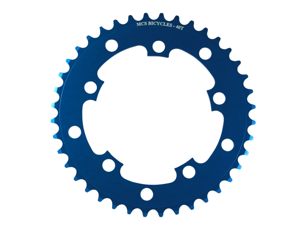 MCS 110BCD 5 Hole Chainrings 42T Blue