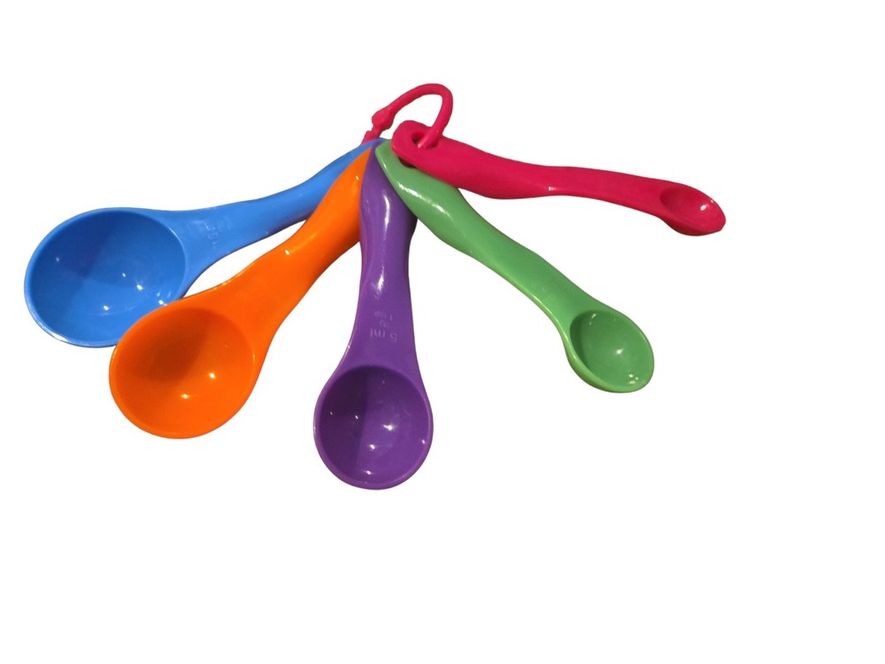 Milliliter/Gram Rainbow Measuring Spoons (plastic)