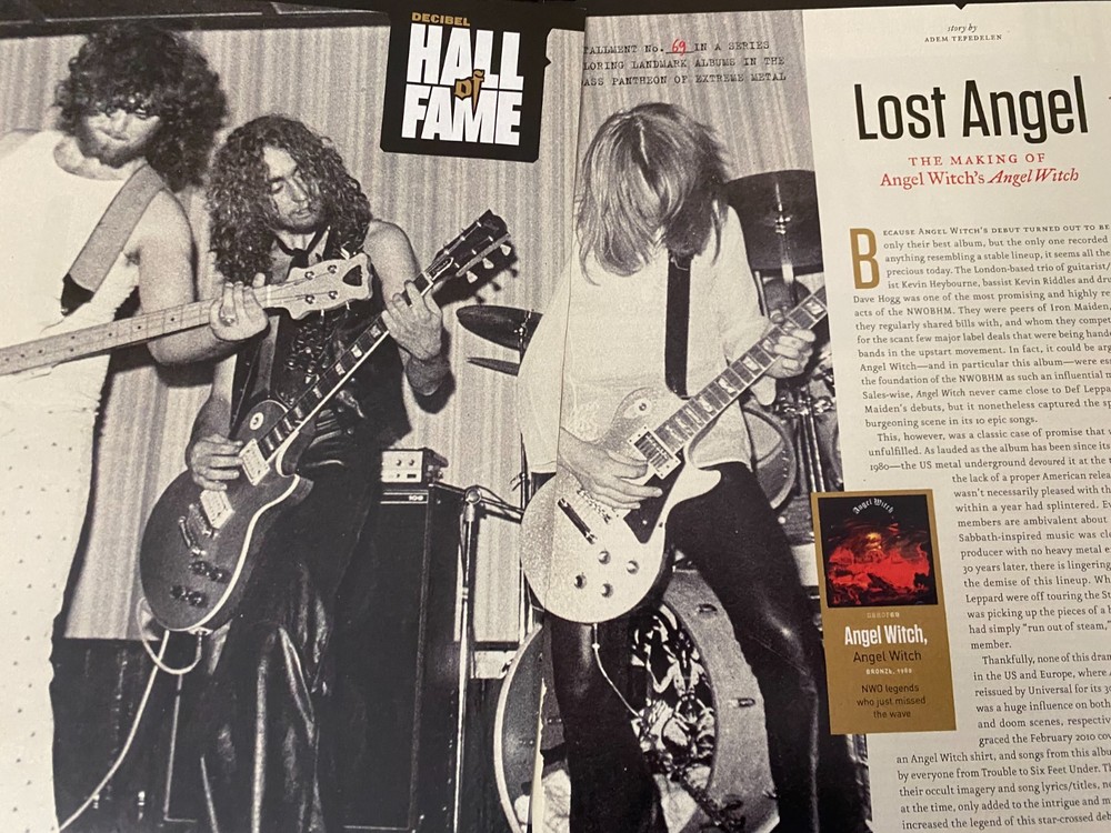 Angel Witch, Four Page Vintage Clipping