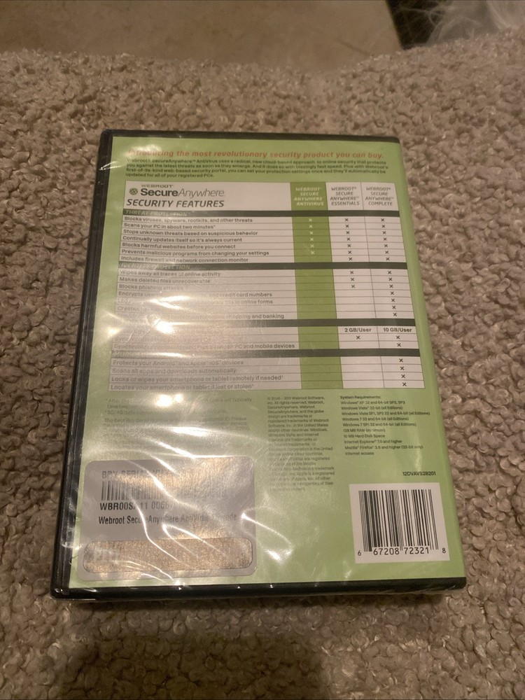 Webroot Secure Anywhere Antivirus (2006 - 2011) Webroot Software