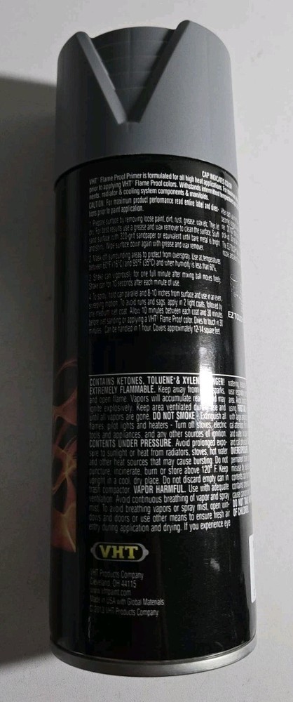 3 VHT SP100 High Temp Paint Flameproof 11oz Aerosol Flat Gray 2000 deg