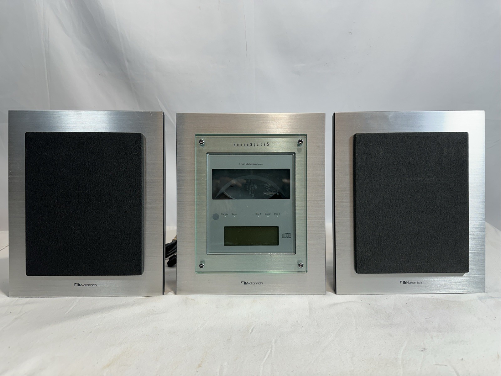 PRISTINE Nakamichi SoundSpace5 3-Disc Music System WITH NO Power Supply/Cord