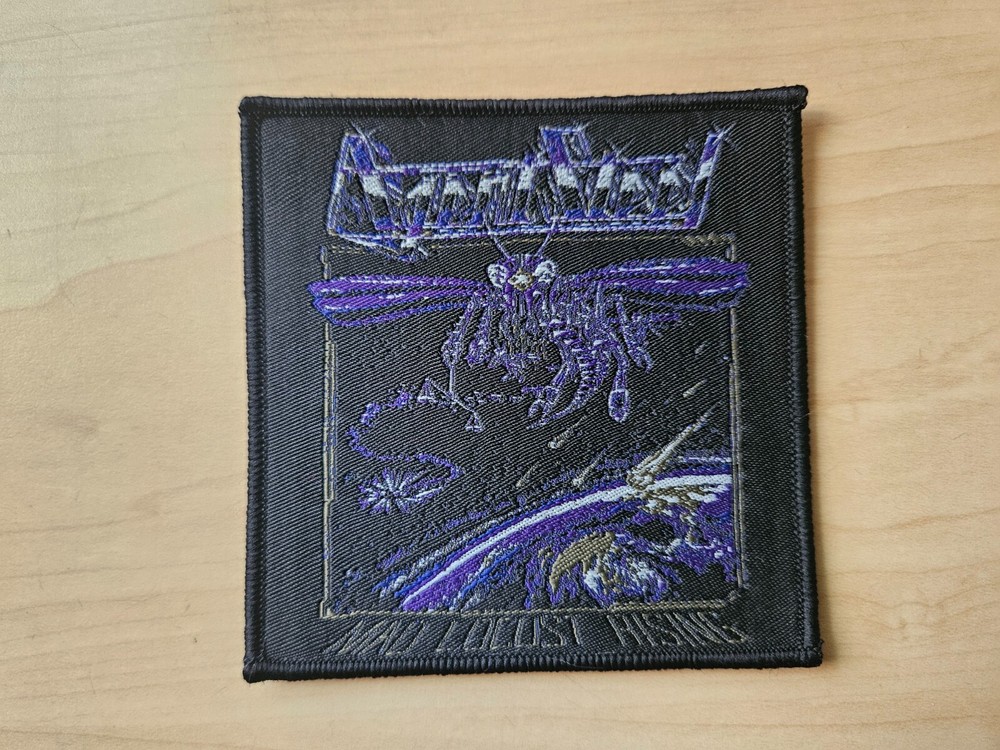 AGENT STEEL, SEW ON BLACK BORDER WOVEN PATCH