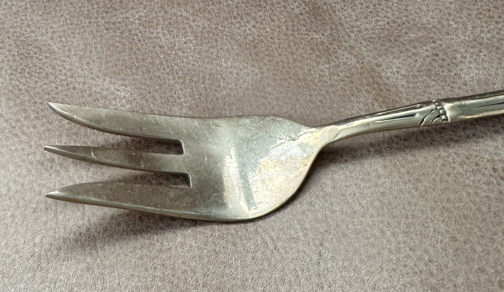 Vintage Brass Detailed Salad Fork