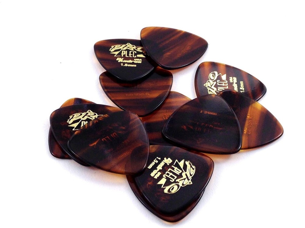 D'Andrea Guitar Picks 12 Pack Pro Plec 346 Shape Rounded Triangle 1.50mm