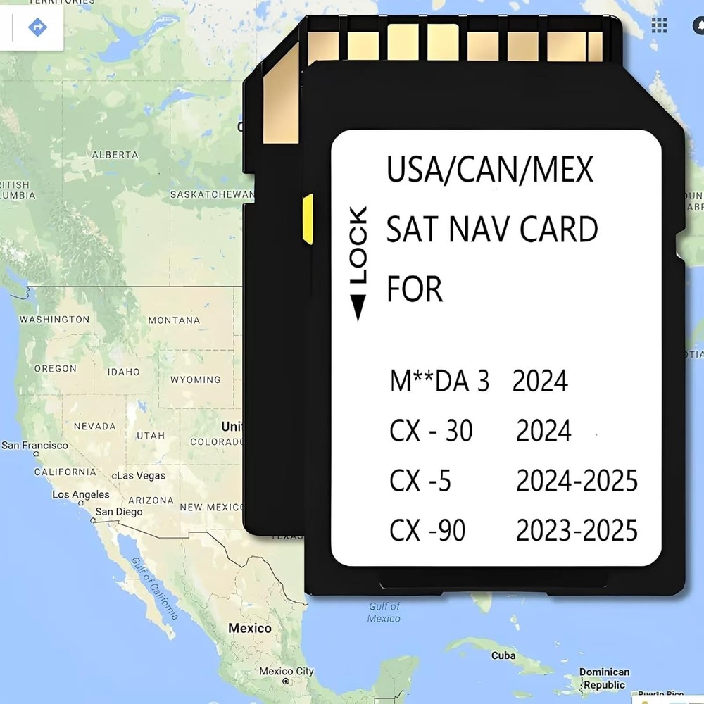32GB Class 10 Navigation SD Card for Maz*da: 2025 Update with Drop Proof Design