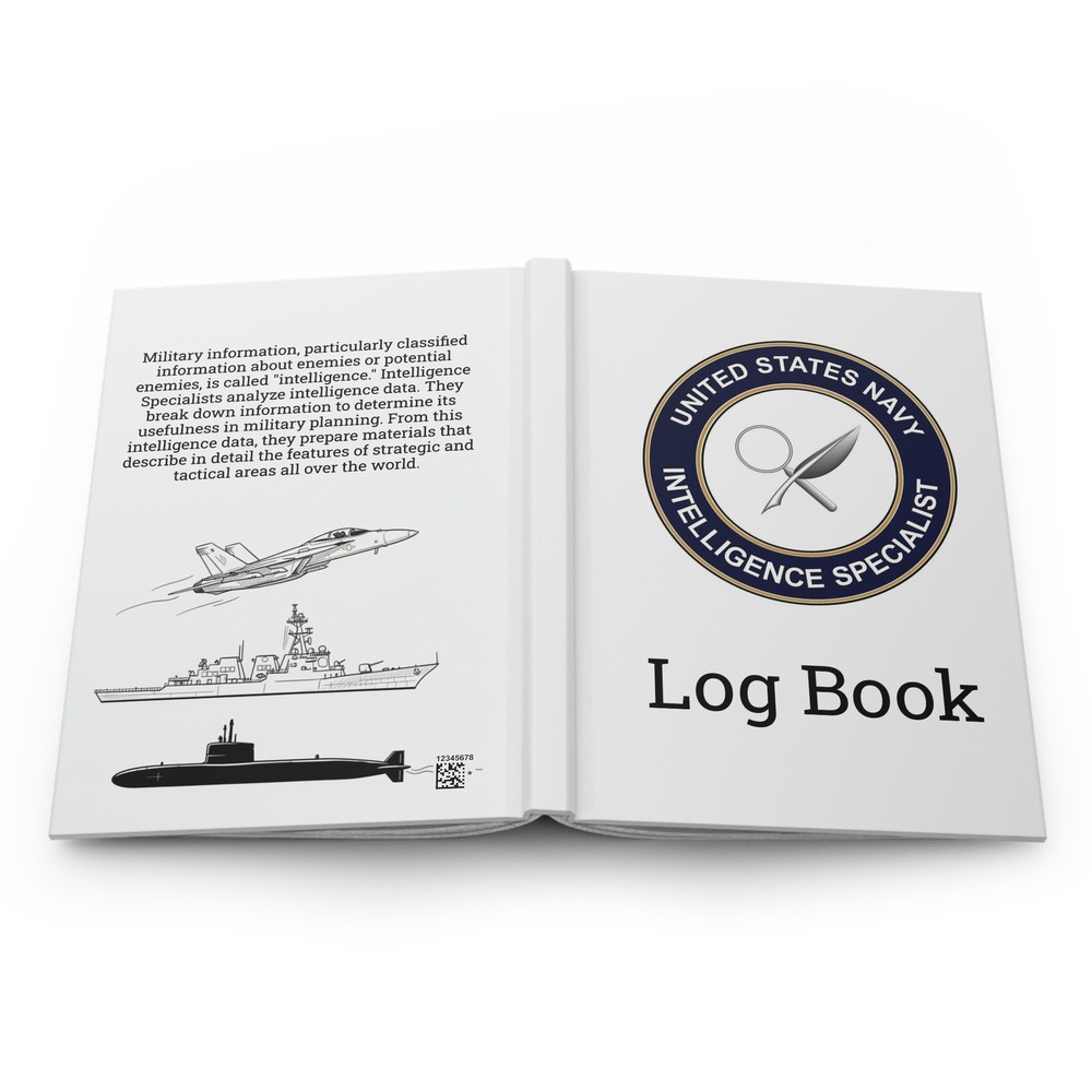 US Navy Intelligence Specialist Rating Log Book IS Emblem Journal
