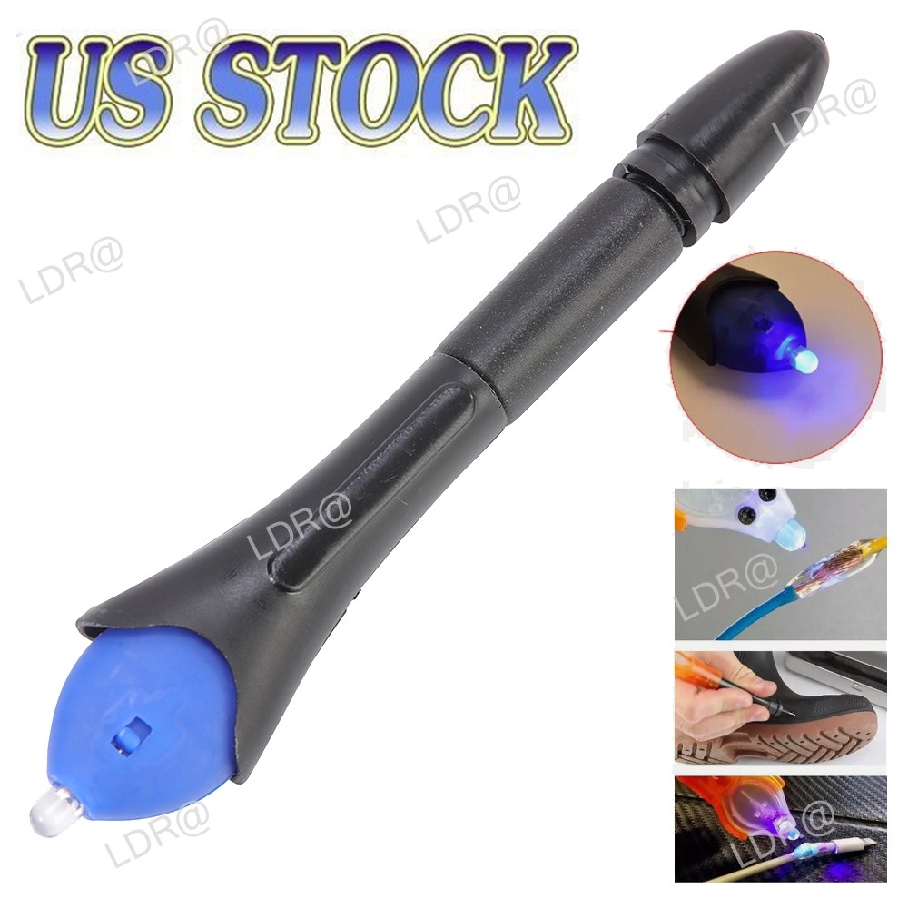 New 5 Second Fix Liquid Plastic Welding Tool UV Light Cures Liquid Plastic