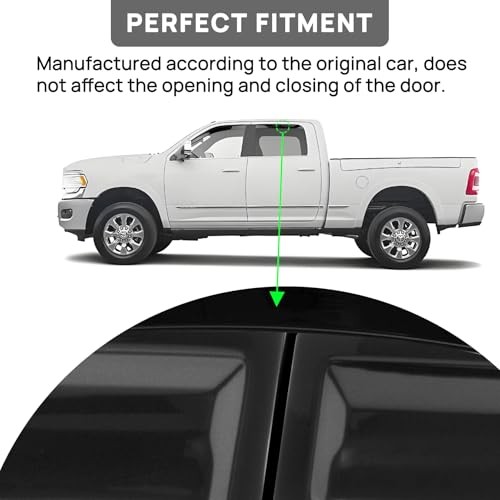 Side Window Vent Visor Window Deflectors for Chevy Silverado/GMC Sierra Crew