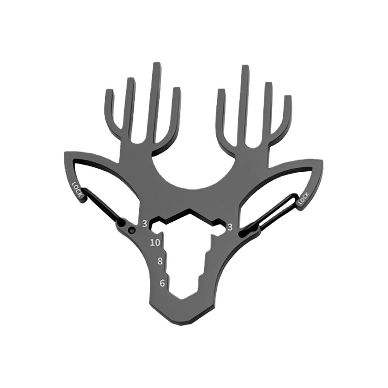 Multipurpose Outdoor Keychain Tool with Screwdriver Bottle Openers Functions