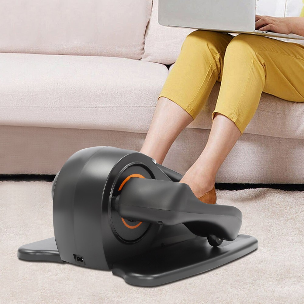 Under Desk Seated Elliptical Machine Leg Pedal Exerciser w Remote Control Quiet