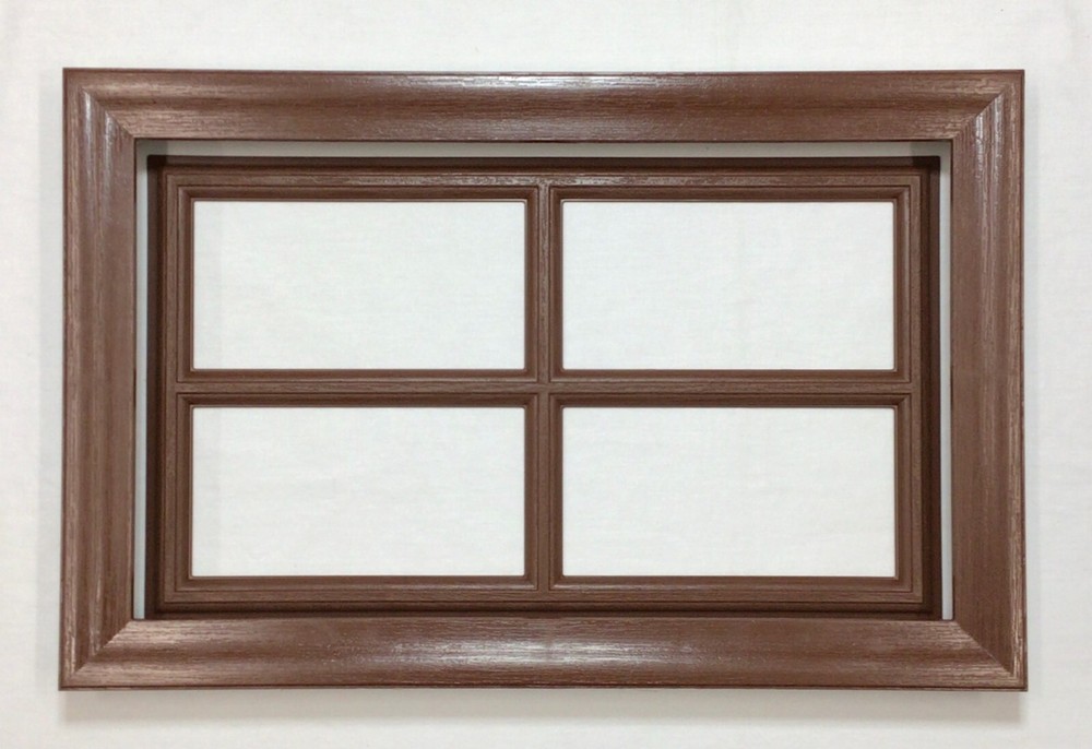 Walnut Amarr Garage Door Window Kit Short Panel Frame Insert Grill Glass Options